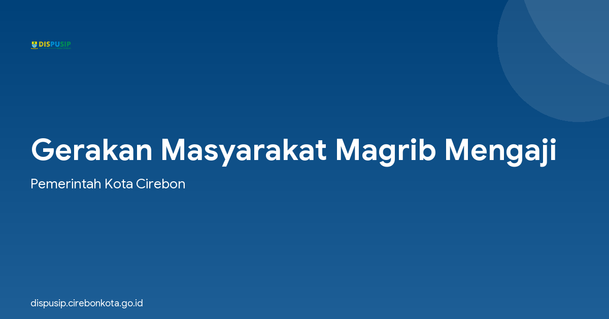 Gerakan Masyarakat Magrib Mengaji