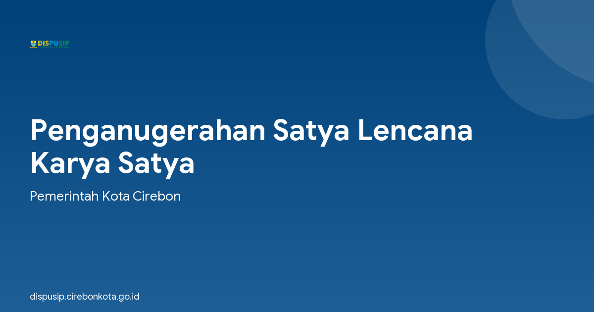 Penganugerahan Satya Lencana Karya Satya