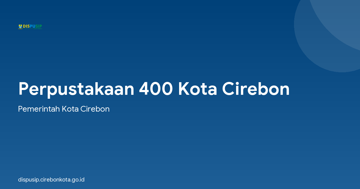 Perpustakaan 400 Kota Cirebon