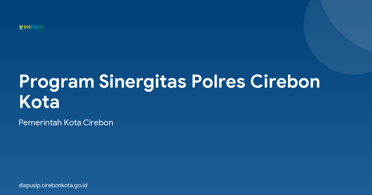 Program Sinergitas Polres Cirebon Kota