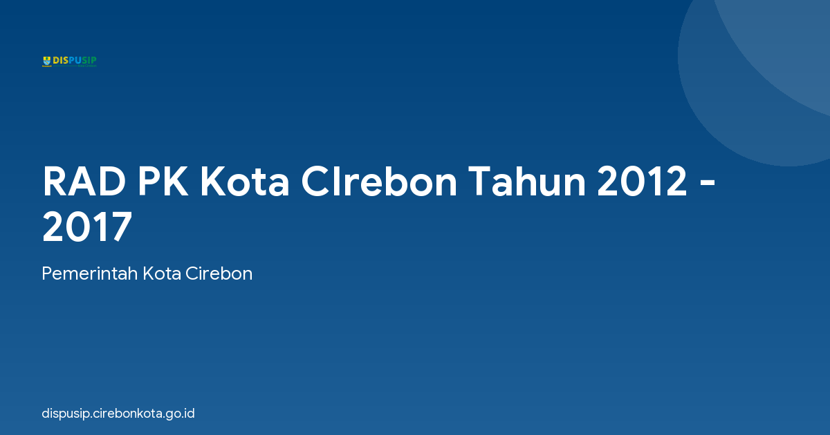 RAD PK Kota CIrebon Tahun 2012 - 2017