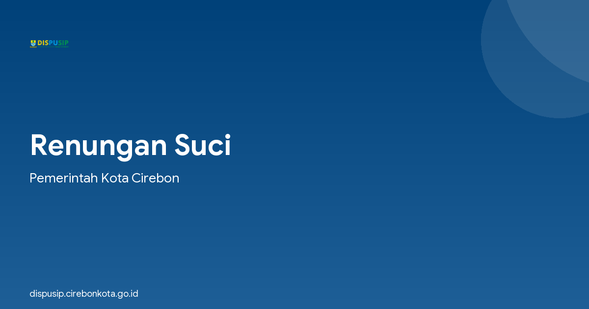 Renungan Suci