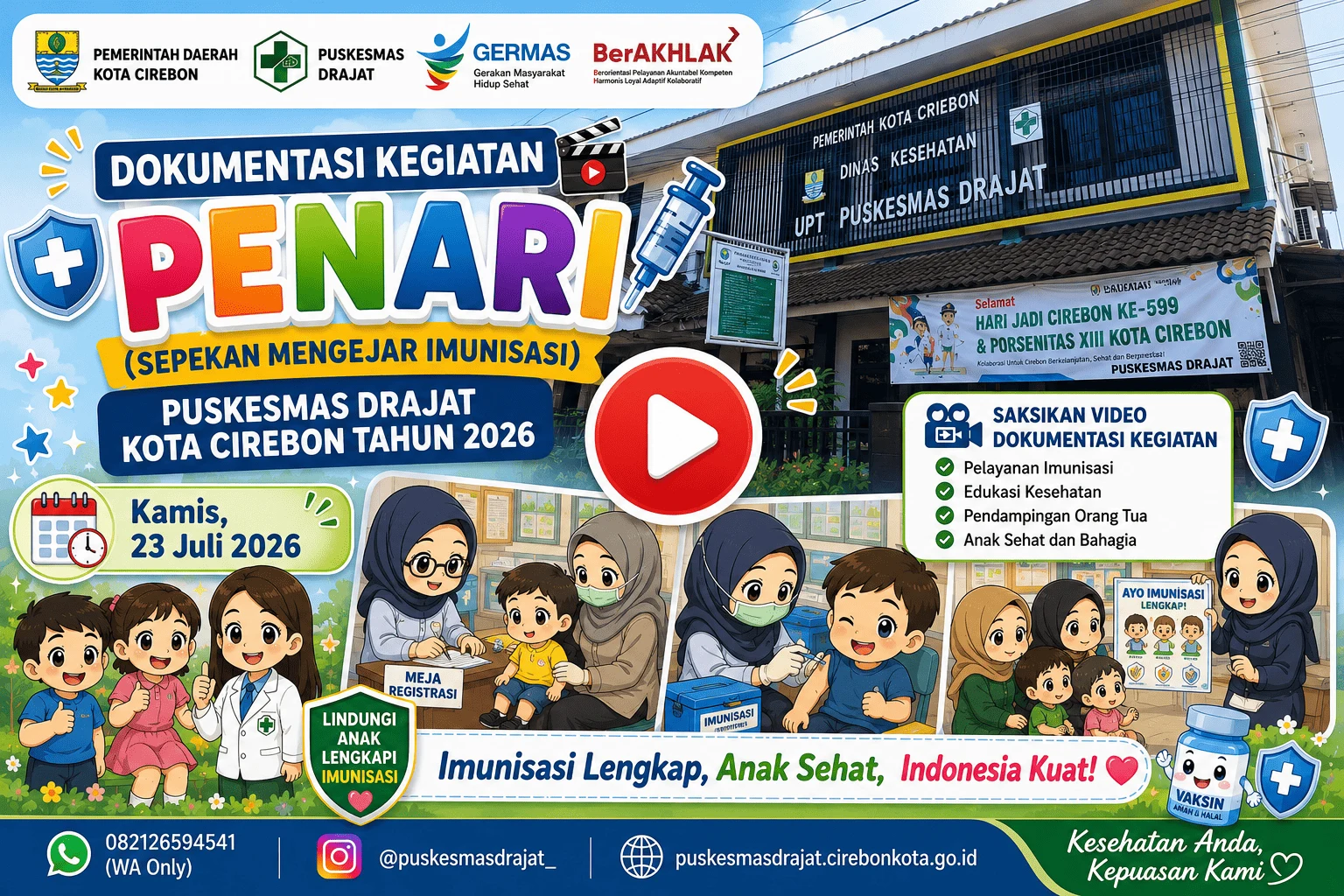 PENARI 2026 di Puskesmas Drajat: Bersama Wujudkan Anak Sehat, Terlindungi, dan Bahagia