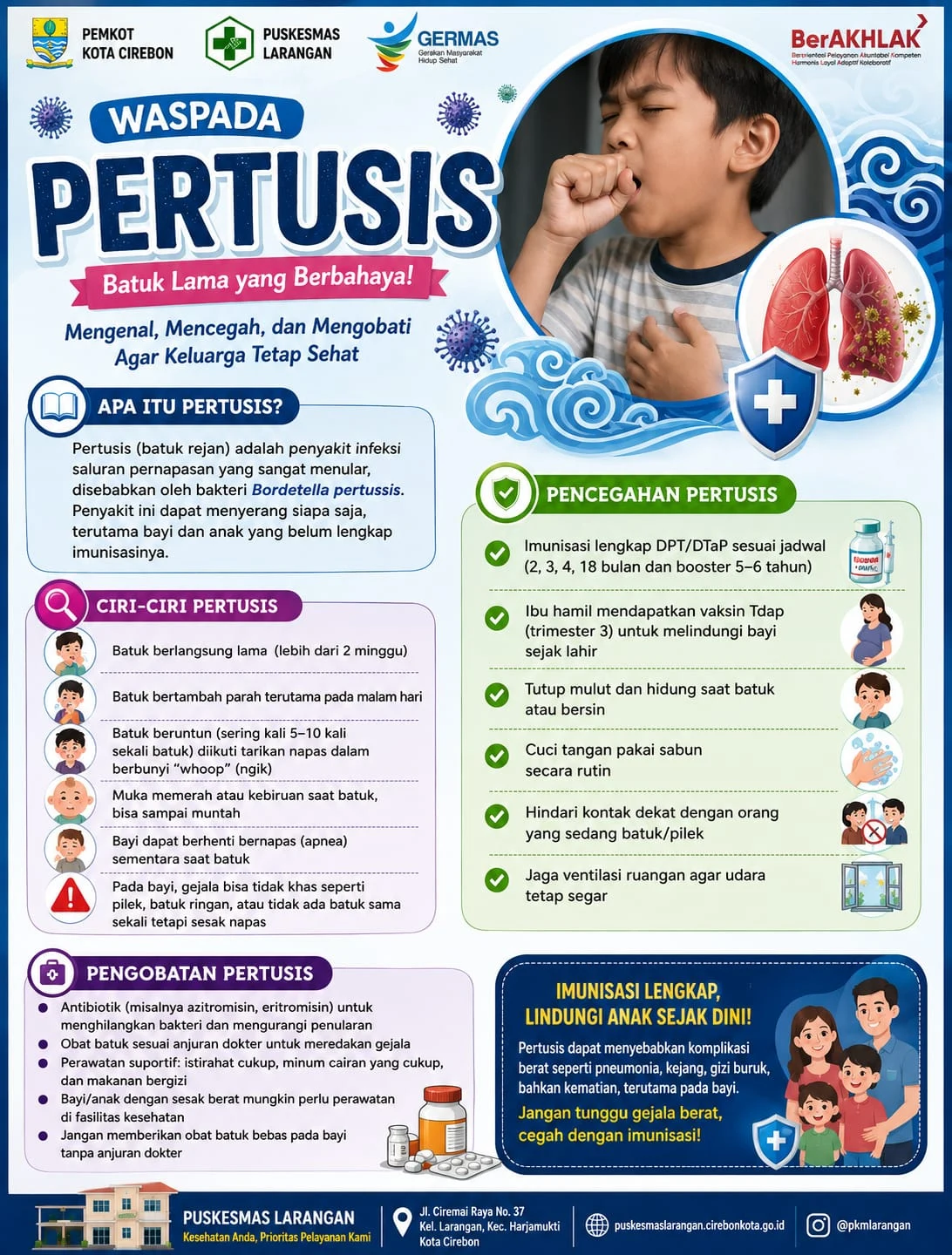Waspada Pertusis (Batuk Rejan): Batuk Lama yang Berbahaya
