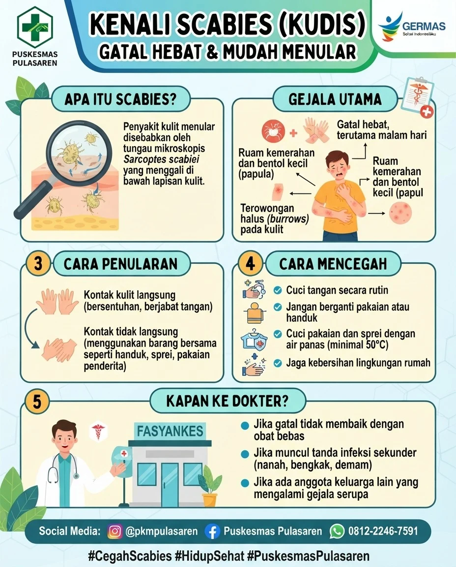 Gatal Hebat, Waspada Scabies !!